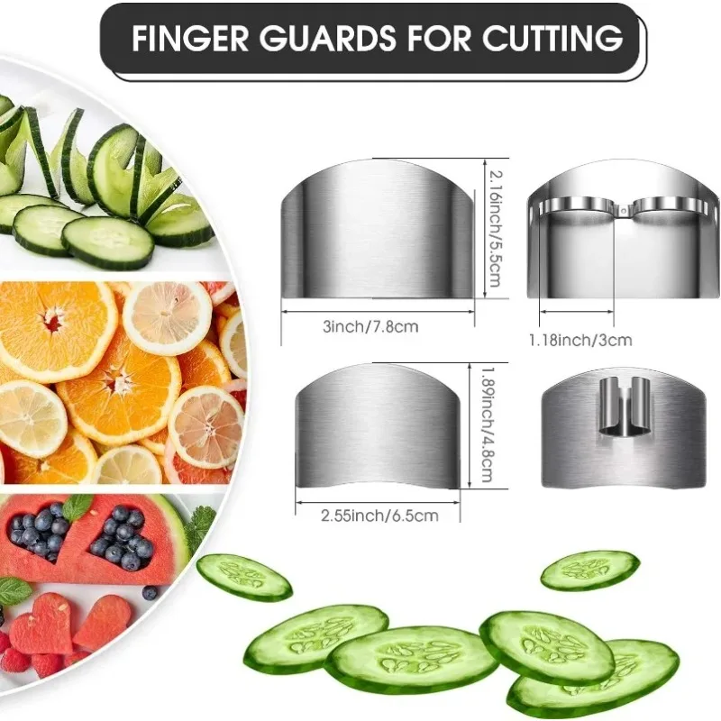 Kitchen Gadgets To Have - Stainless Steel Finger Guard, Kitchen Cutting