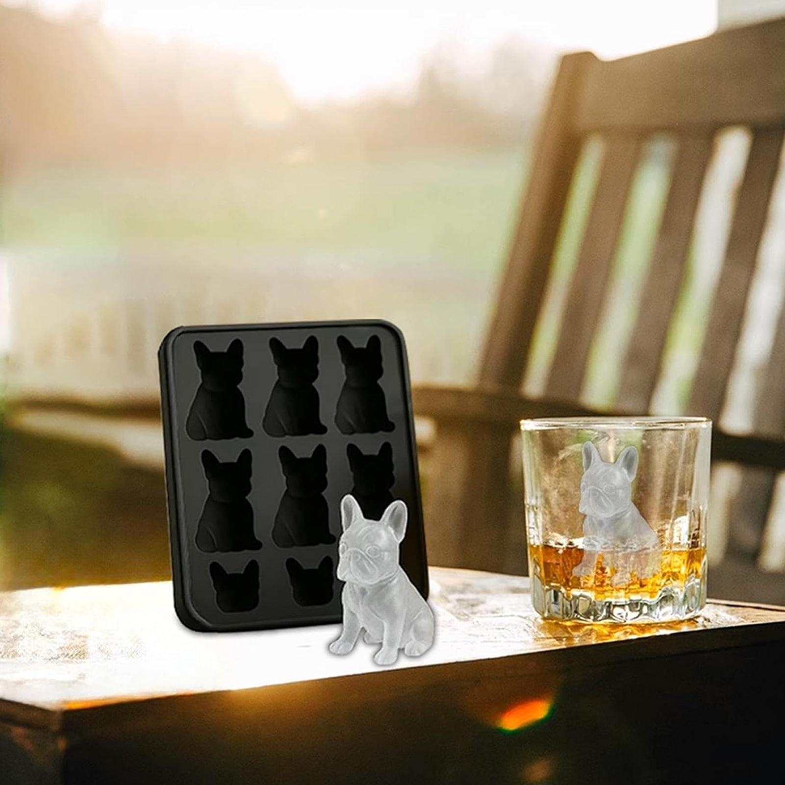 Kitchen Gadgets Novelty - Ice Mold Silicone Novelty French Bulldog