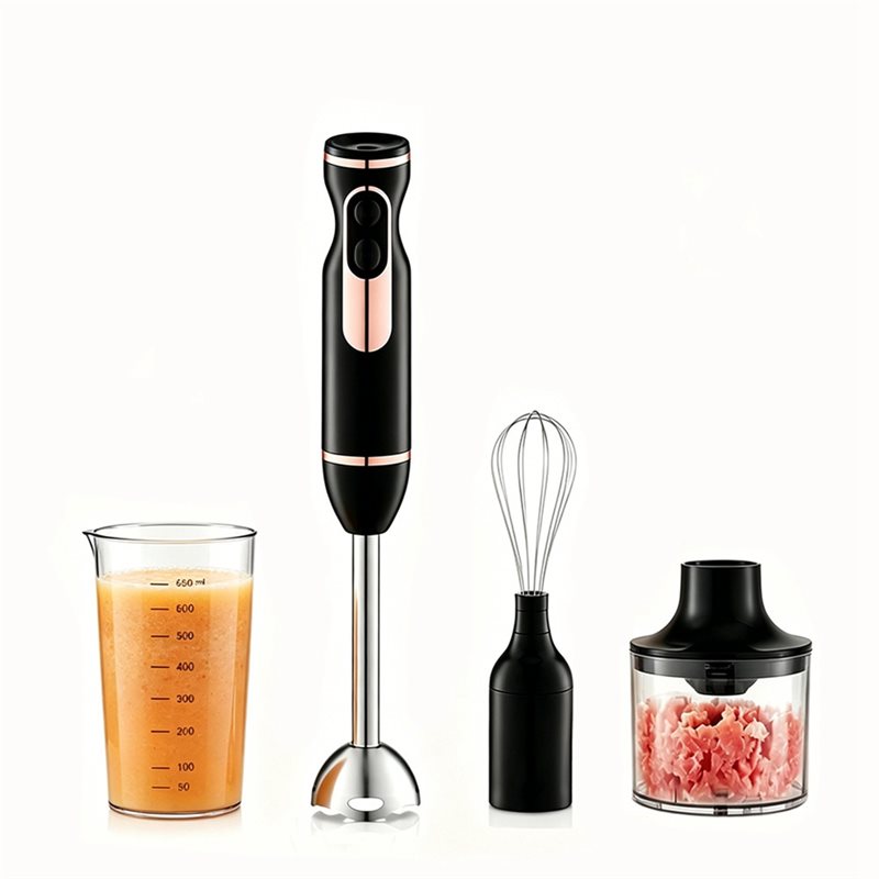 Immersion Blender Stick - A65T-Immersion Blender 4-In-1 400W Blender Stick