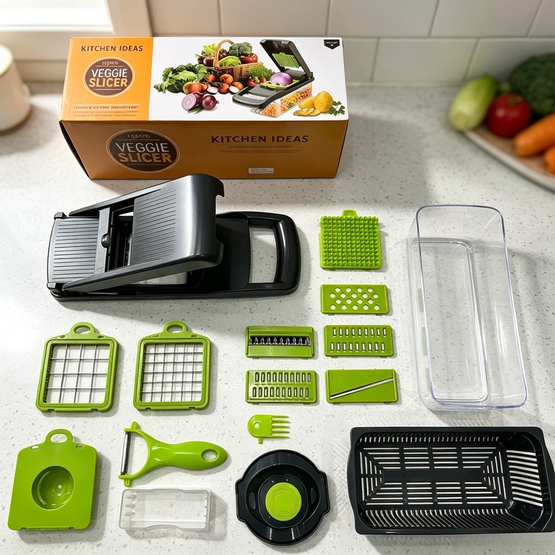 Kitchen Gadgets Vegetable Chopper - 16 in 1 Multifunctional Vegetable Chopper