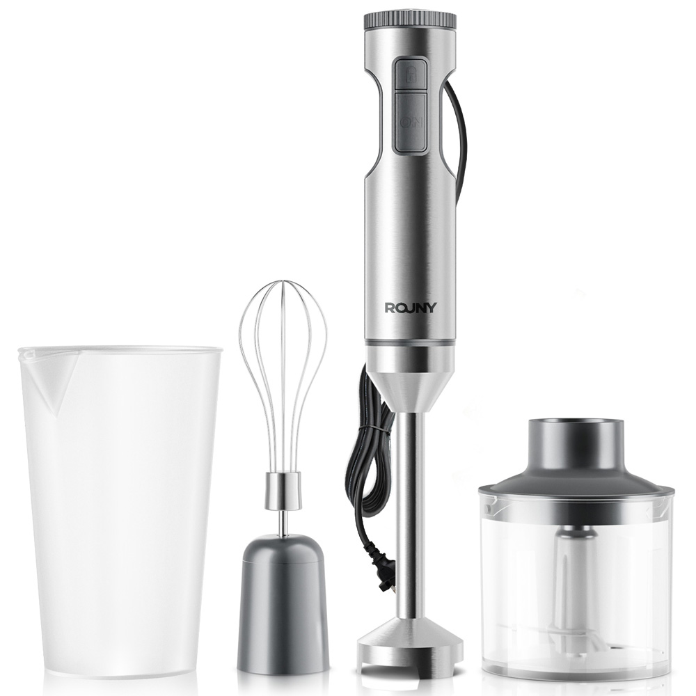 Immersion Blender Stick - Hand Immersion Blender Powerful 4-in-1,Stainless Steel