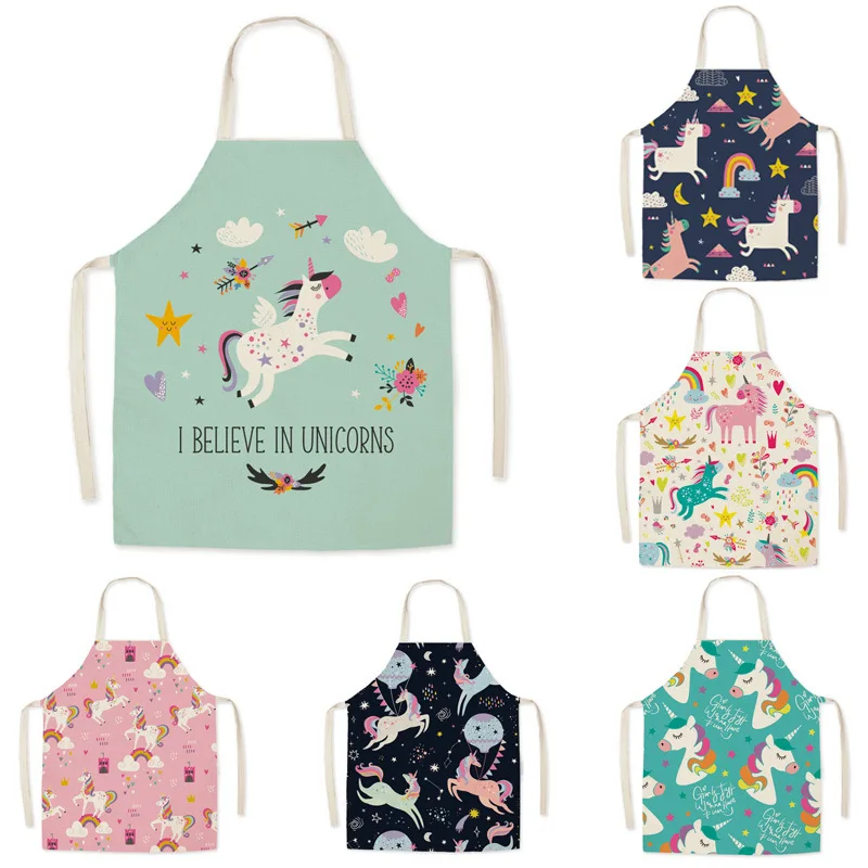 Kitchen Gadgets Trending - Cartoon Unicorn Fashion cotton Linen Fabric