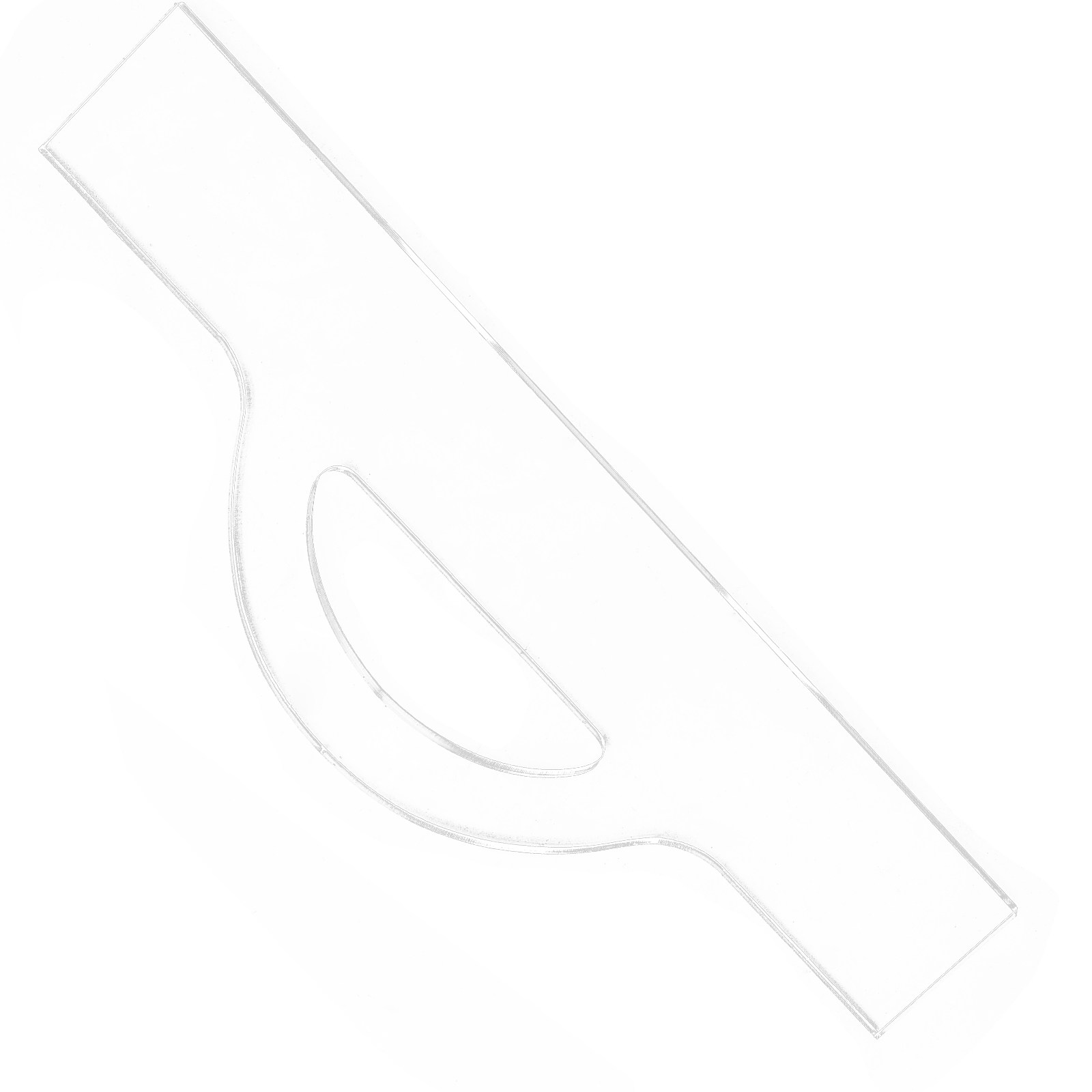 Kitchen Gadgets Guide - Clear Acrylic Cutting Board Handle Template