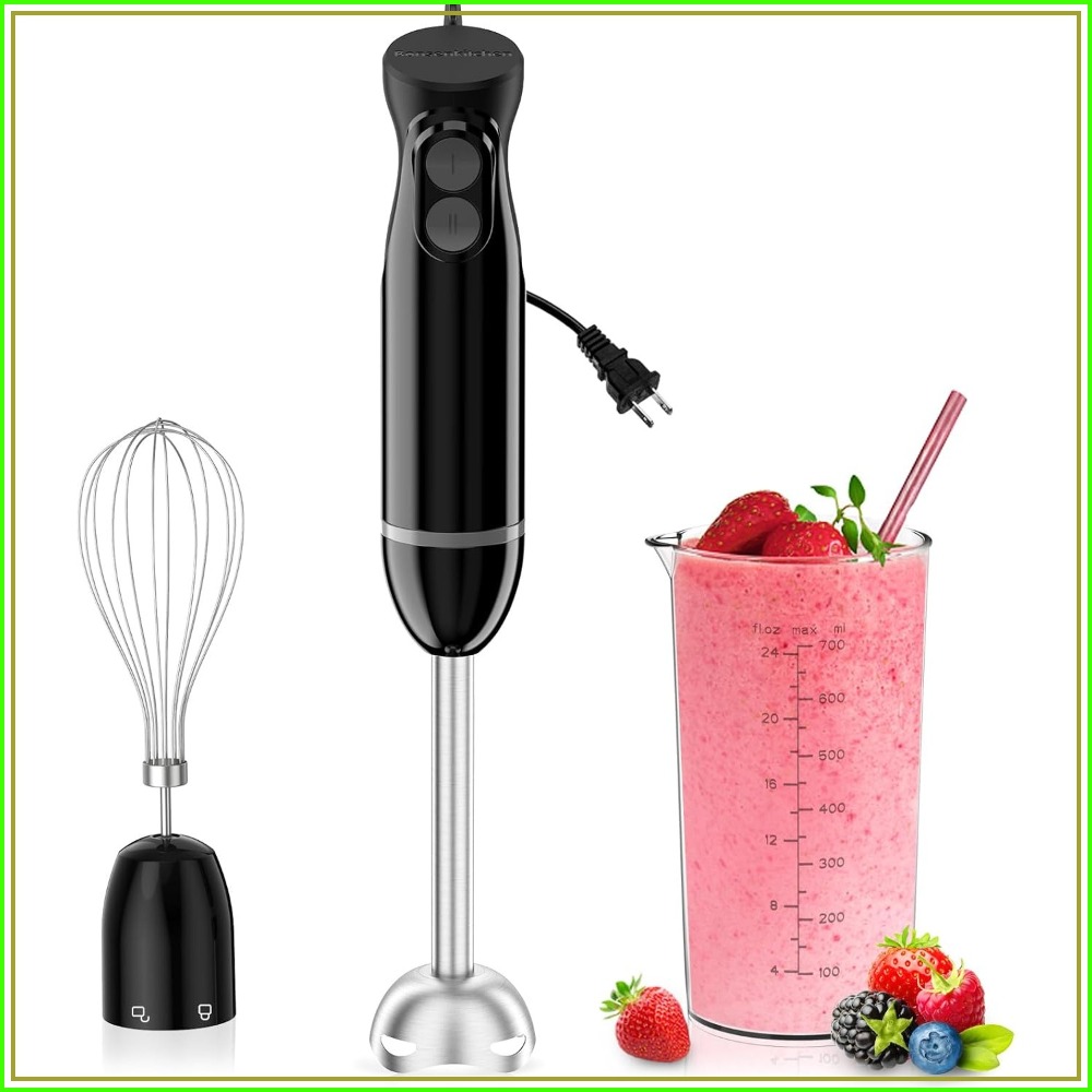 Immersion Blender Stick - 3-in-1 Immersion Blender Handheld with 2