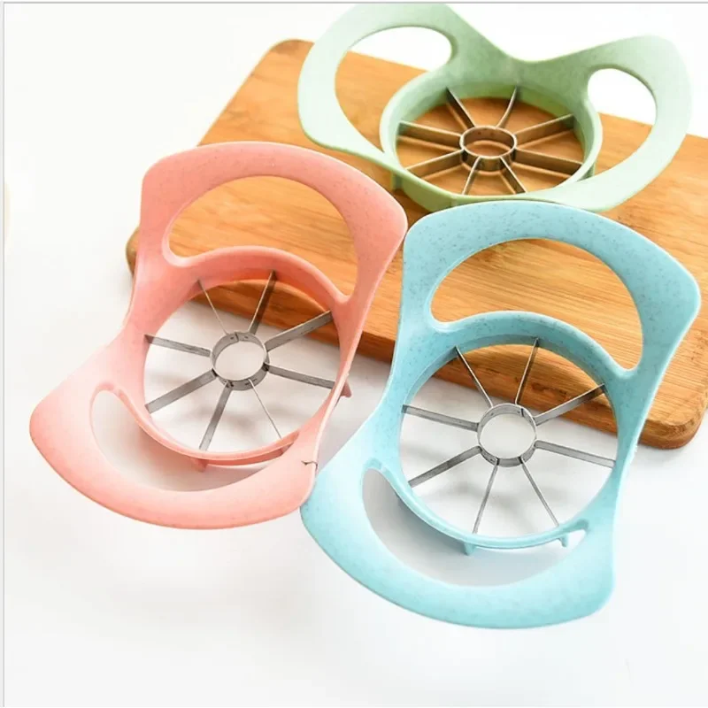Apple Corer Slicer - Multifunctional Wheat Straw Stainless Steel Fruit