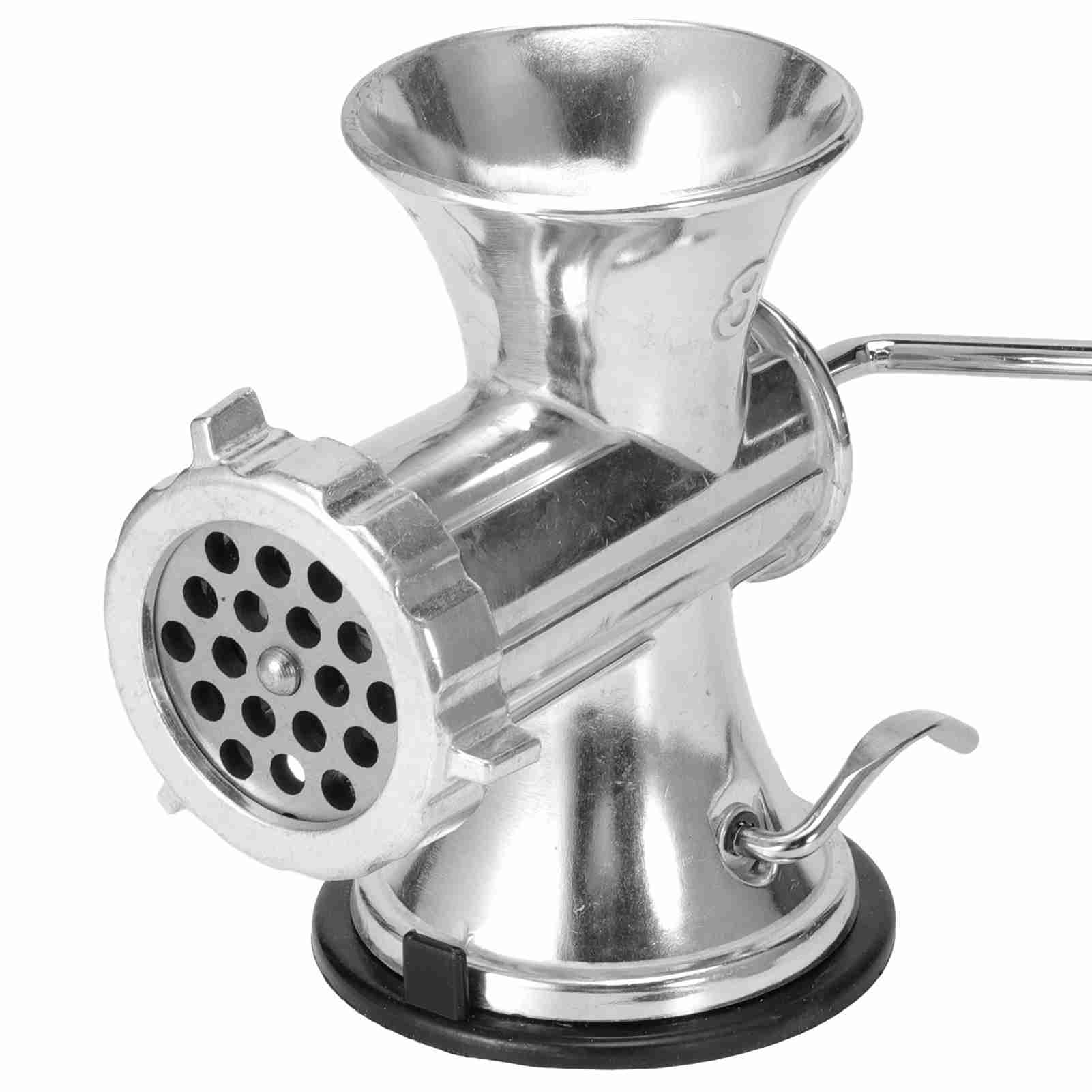 Kitchen Gadgets Vegetable Chopper - Manual Meat Grinder Silver Aluminum Alloy