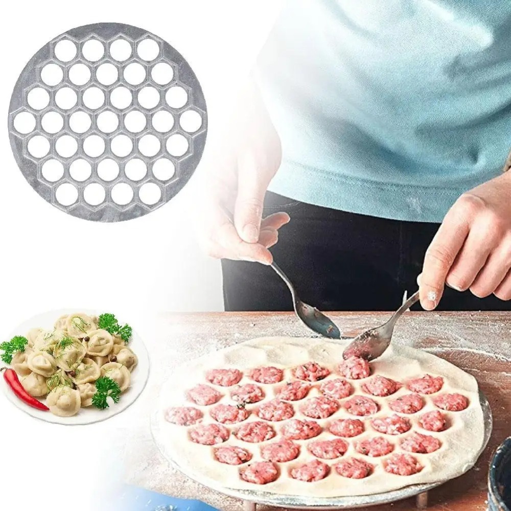 Kitchen Gadgets For Arthritic Hands - Portable Aluminum Dumpling Mold 37 Holes
