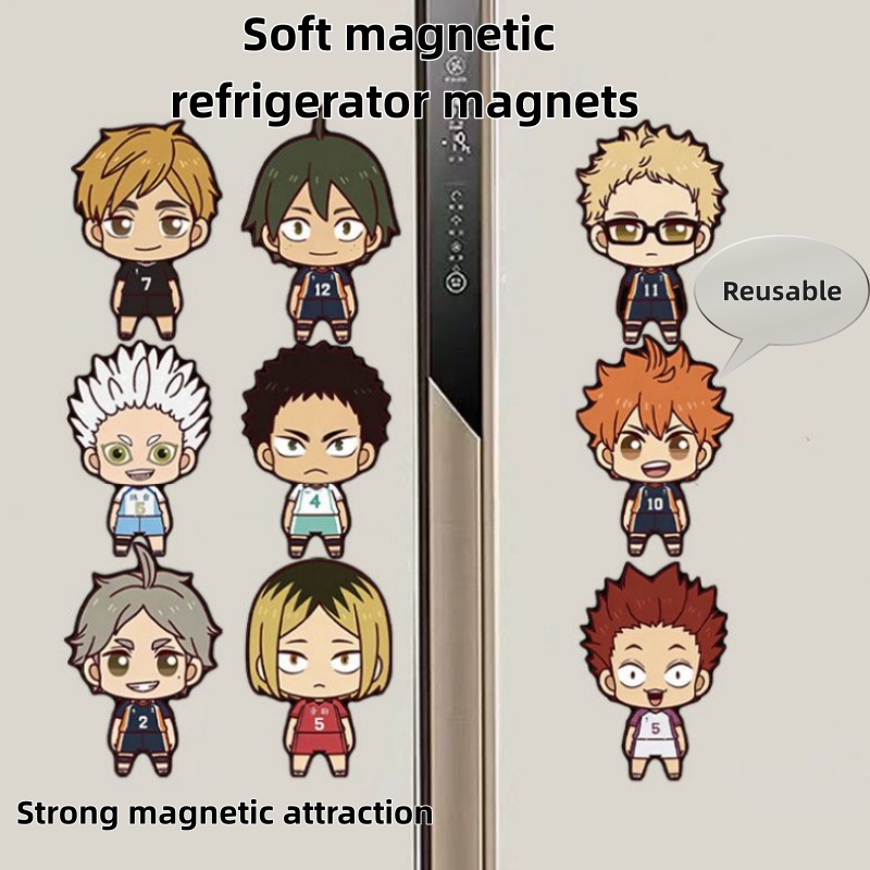Kitchen Gadgets Wholesale - Bestselling Haikyuu!! Creative Magnetic Fridge Stickers