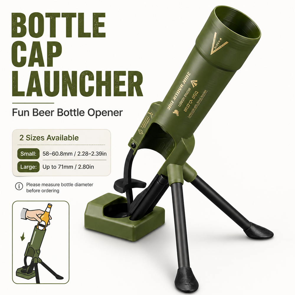 Kitchen Gadgets Novelty - Creative Beer Bottle Opener 2 Sizes,