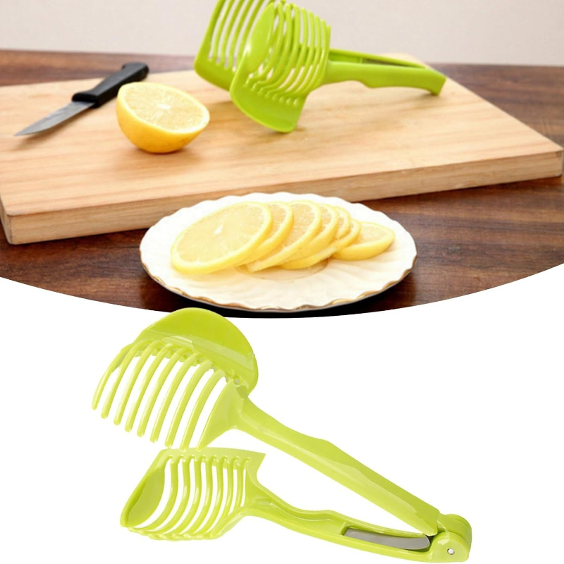 Kitchen Gadgets Guide - Non-Slip Tomato Slicer Guide Fruit Slicing