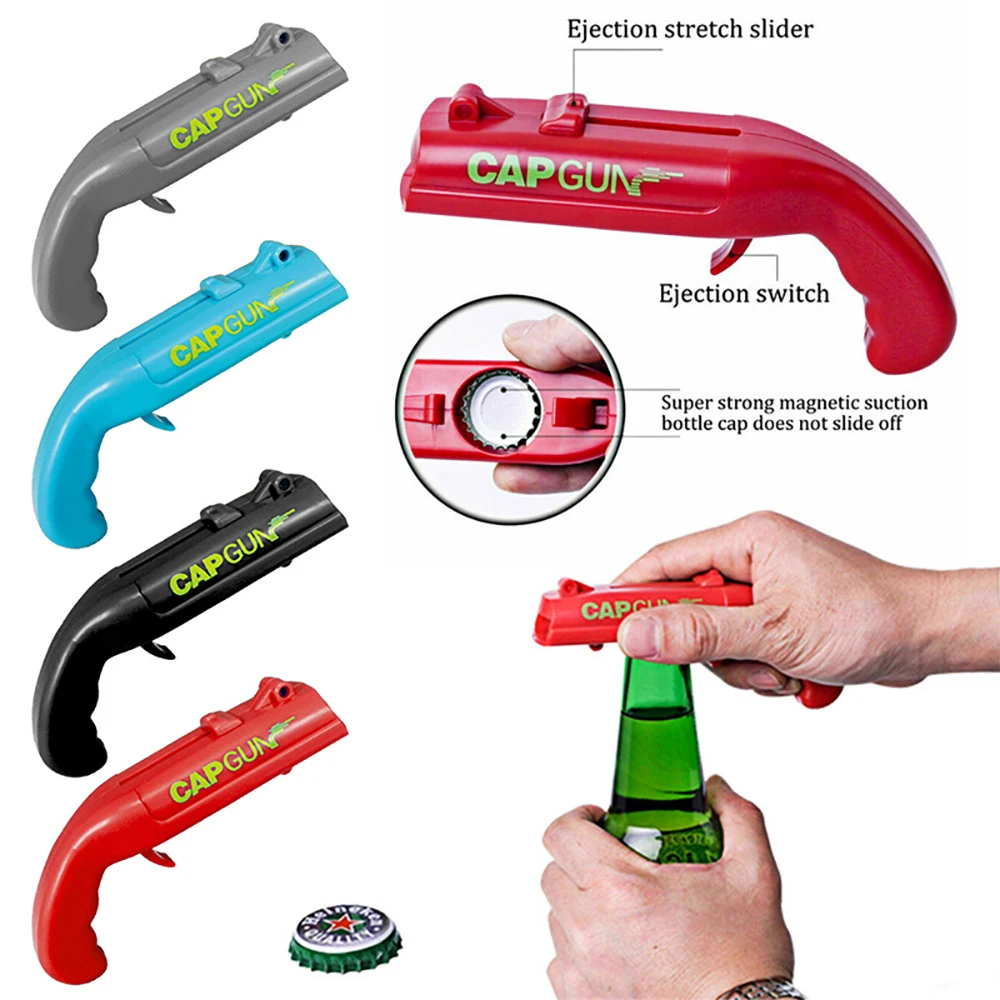 Fun Cap Gun Bottle Opener with - Kitchen Gadgets Novelty 评论和价格