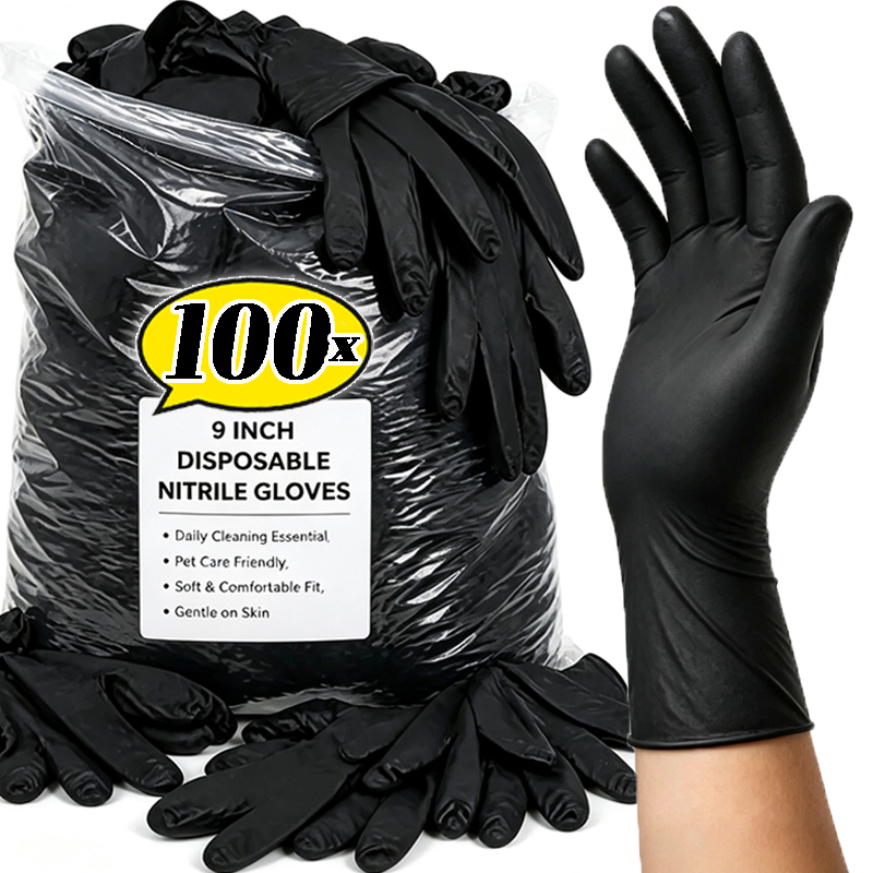 2/100PCS Disposable Black Glov - Kitchen Gadgets Novelty 评论和价格