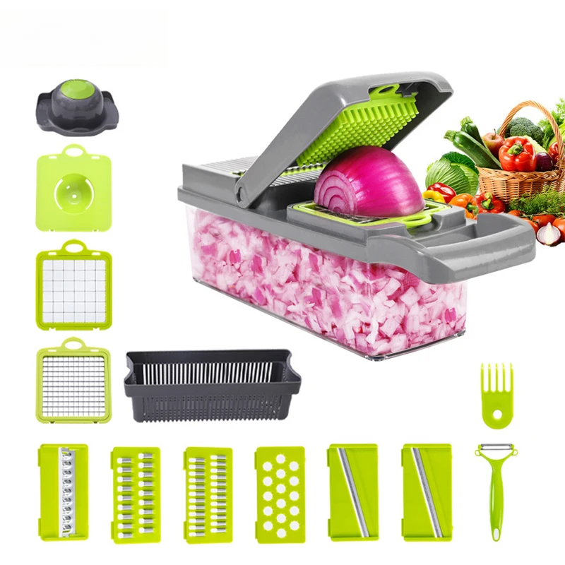 16 in 1 Multifunctional Vegeta - Kitchen Gadgets Vegetable Chopper 评论和价格