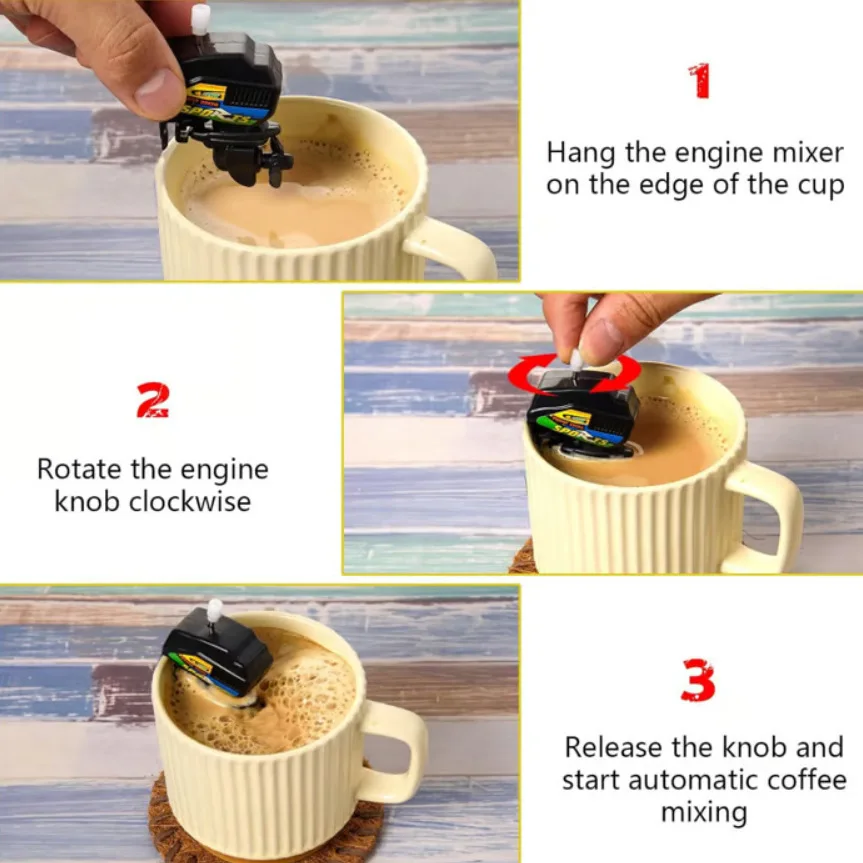 Mini Boat Motor Coffee Stirre  - Kitchen Gadgets Novelty 评论和价格