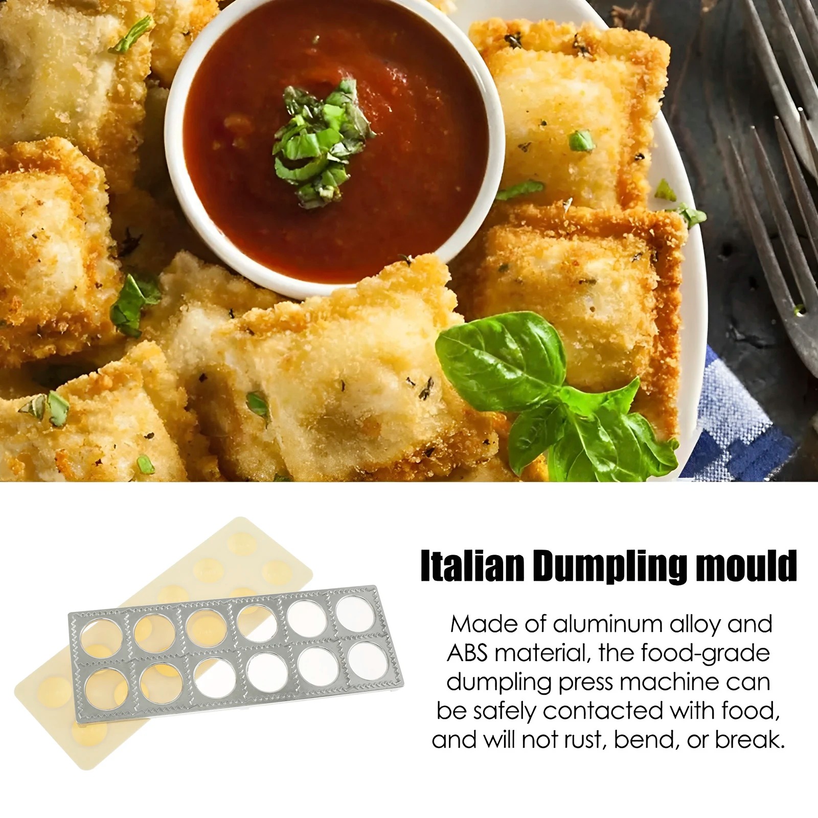 Dumpling Mold 12 Holes Ravioli - Kitchen Gadgets For Arthritic Hands 评论和价格
