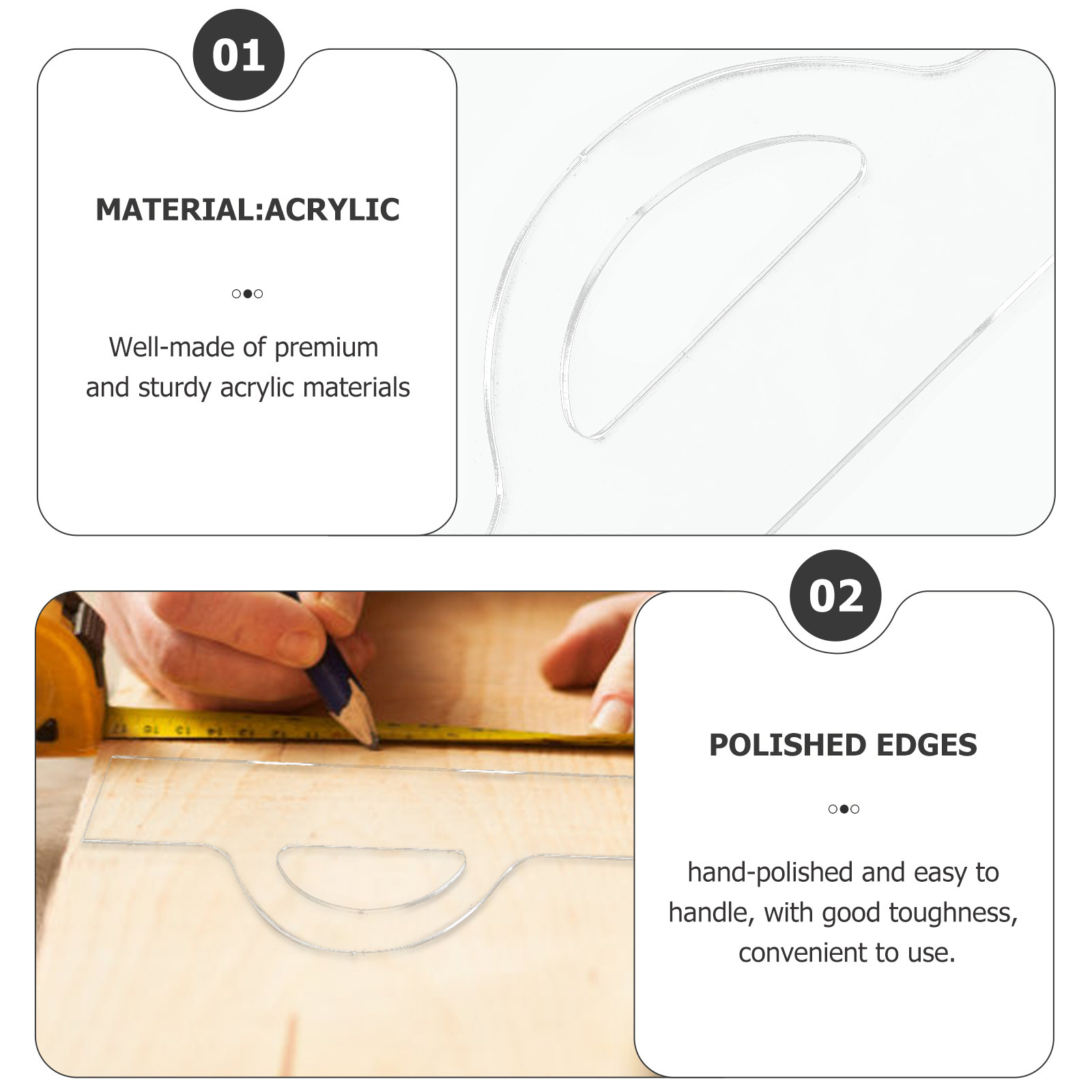 Clear Acrylic Cutting Board Ha - Kitchen Gadgets Guide 评论和价格