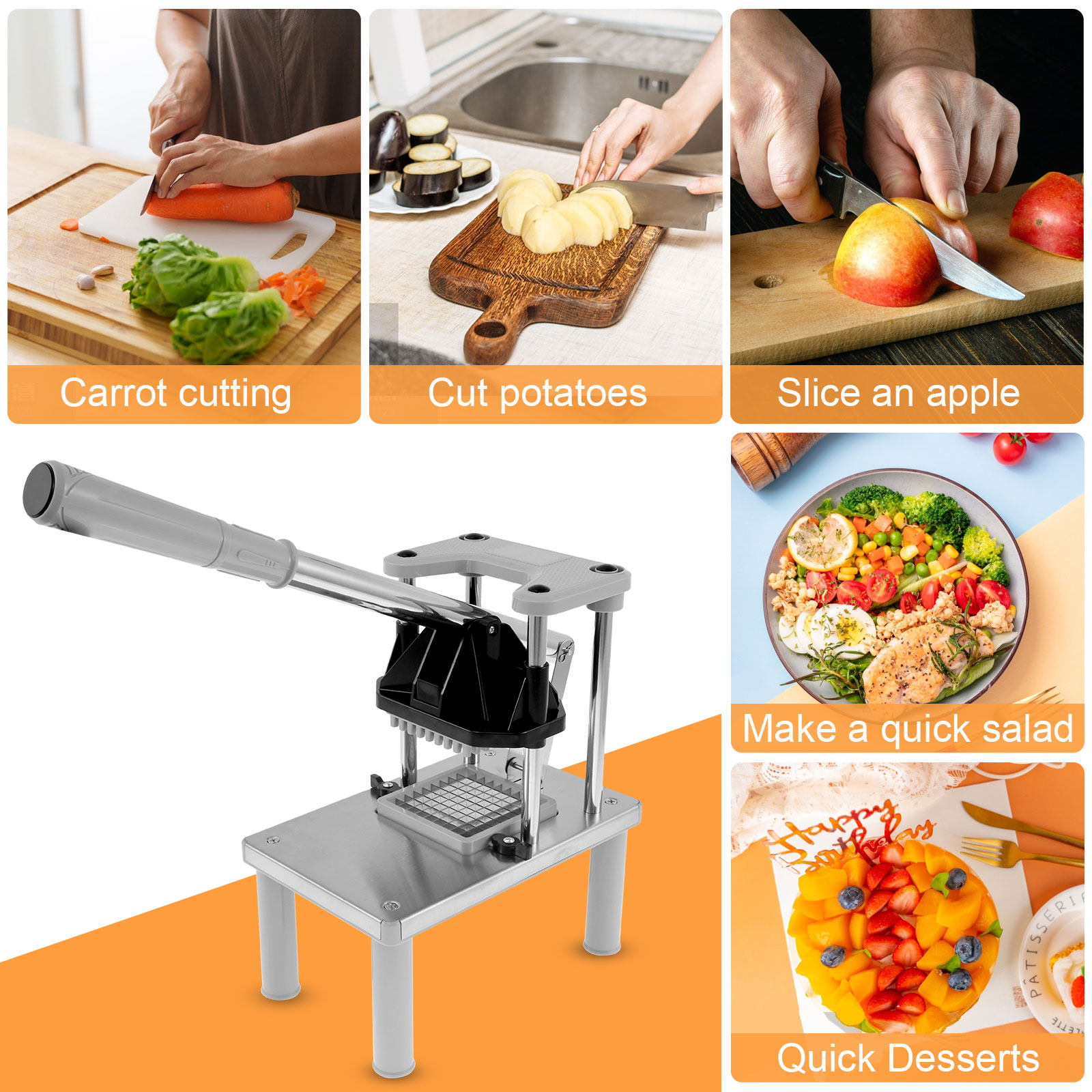 Commercial Vegetable Fruit Cho - Kitchen Gadgets Vegetable Chopper 评论和价格