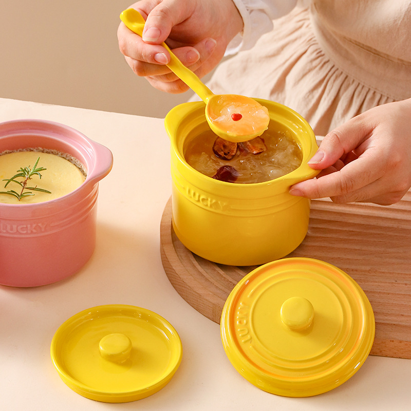 Double Lid Ceramic Bowl,Bird's - Kitchen Gadgets For Arthritic Hands 评论和价格