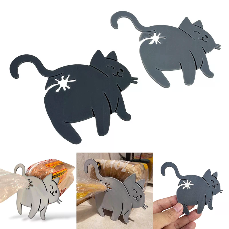 3D Cat Butt Bread Bag Clip Sna - Kitchen Gadgets Novelty 评论和价格