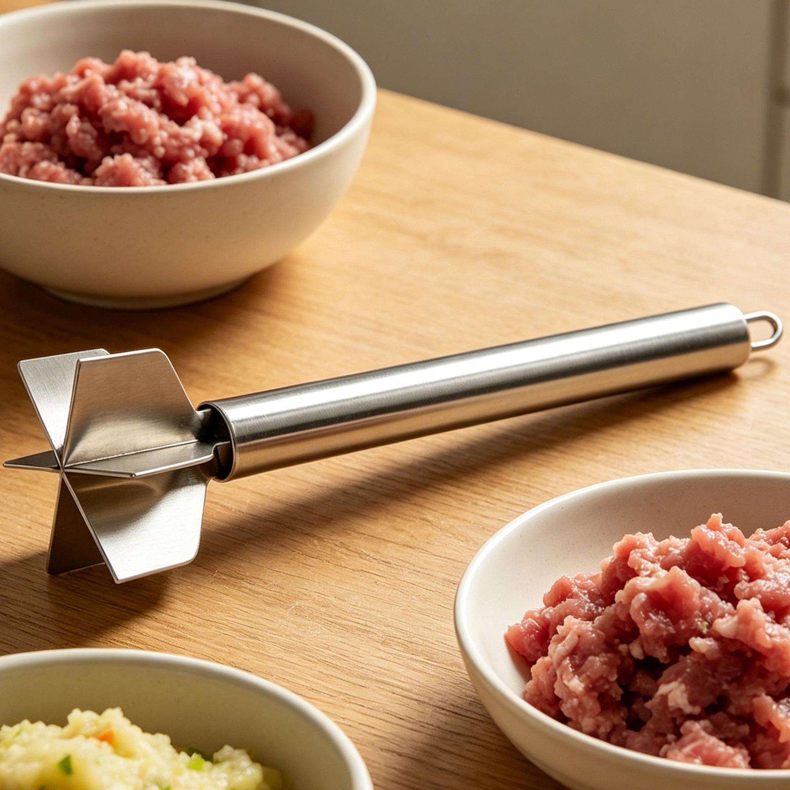 Ground Beef Chopper Tool 6-Lea - Kitchen Gadgets Vegetable Chopper 评论和价格