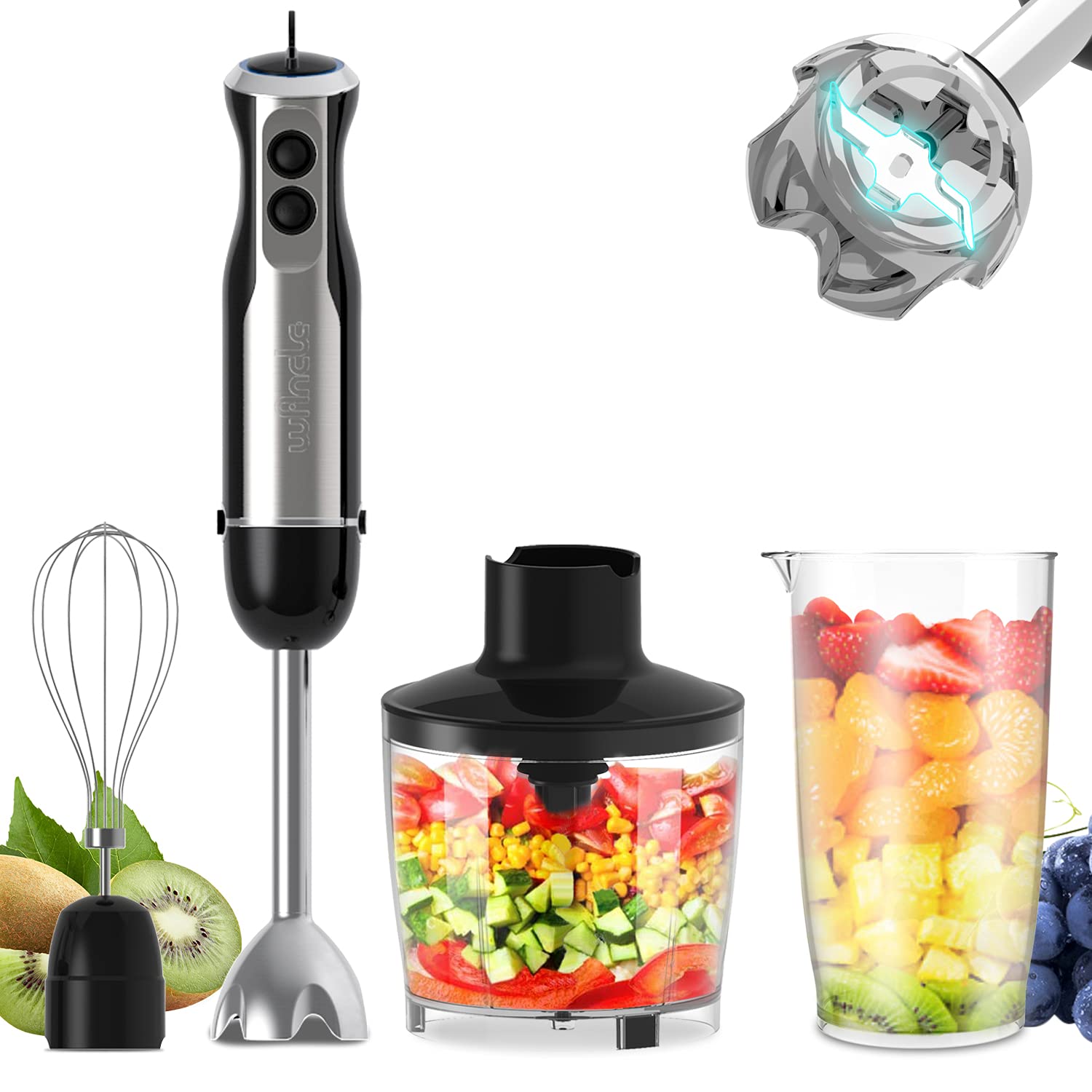 Wancle 1000W Immersion Hand Bl - Immersion Blender Stick 评论和价格