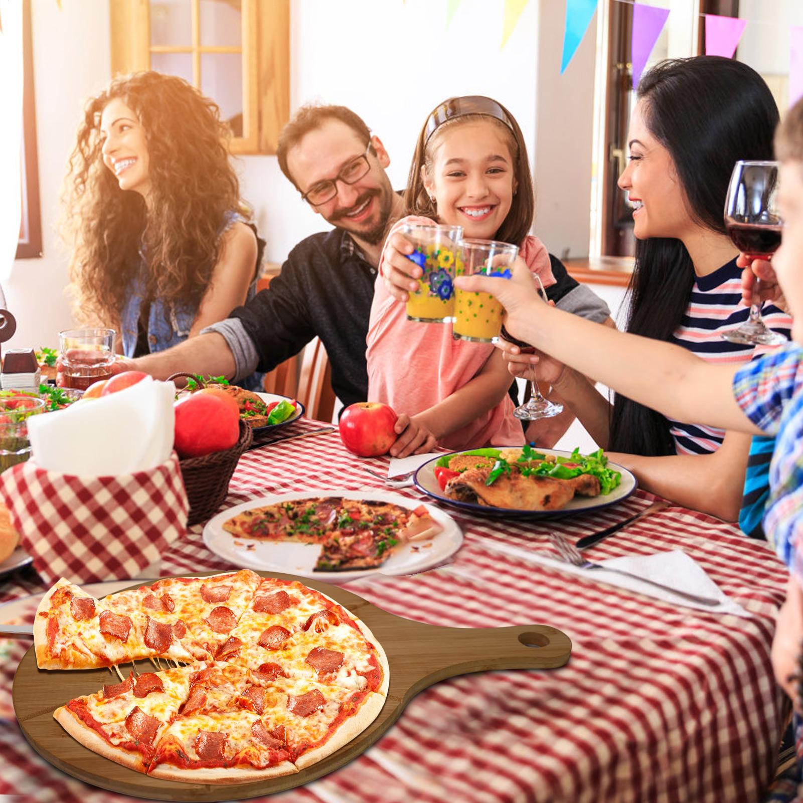 Pizza Cutting Board Wooden Rou - Kitchen Gadgets Guide 评论和价格