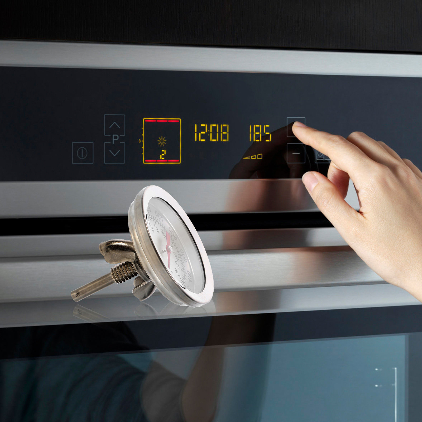 Oven Thermometer Stainless Ste - Instant Read Thermometer 评论和价格