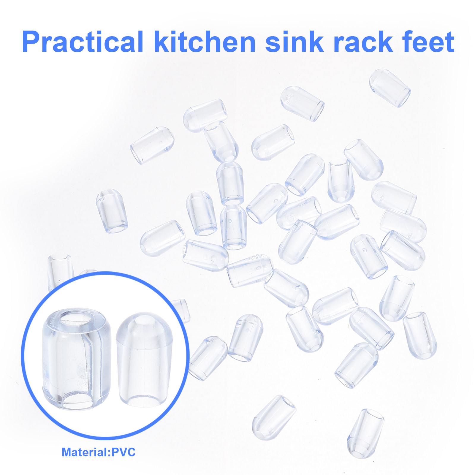 80Pcs Kitchen Sink Grid Feet P - Kitchen Gadgets Wholesale 评论和价格