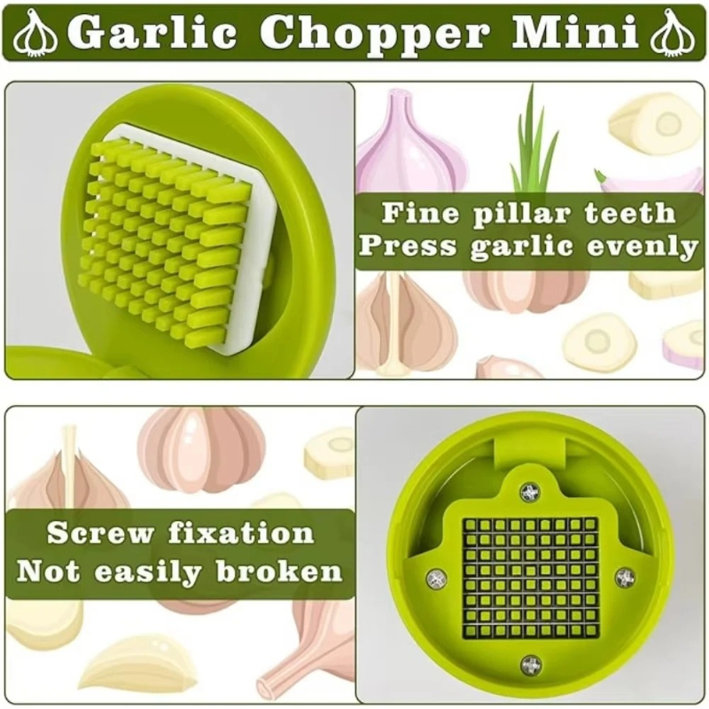Garlic Press Chopper Manual Ga - Kitchen Gadgets Vegetable Chopper 评论和价格