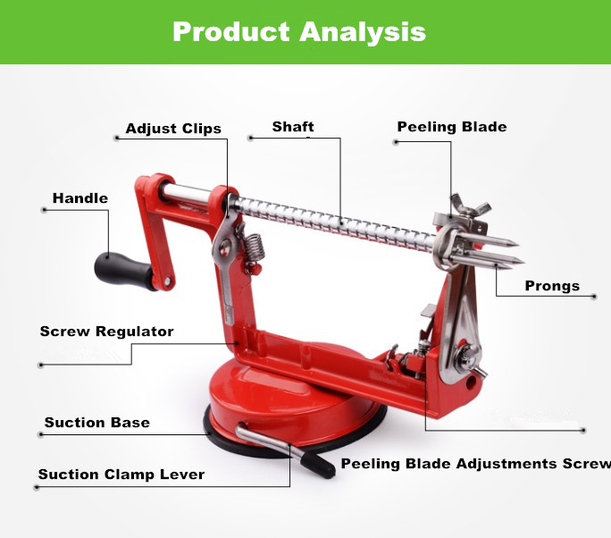 Wholesale Metal Apple Peeler C - Apple Corer Slicer 评论和价格