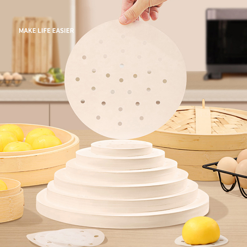 50pcs Bamboo Steamer Papers Di - Kitchen Gadgets Air Fryer 评论和价格