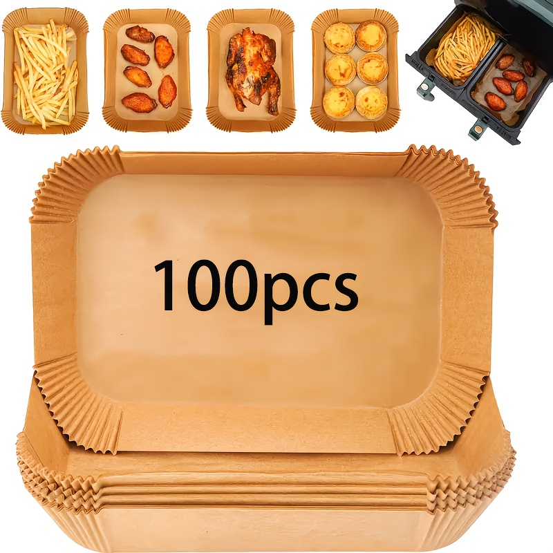 100 Rectangular Non-stick Pape - Kitchen Gadgets Air Fryer 评论和价格