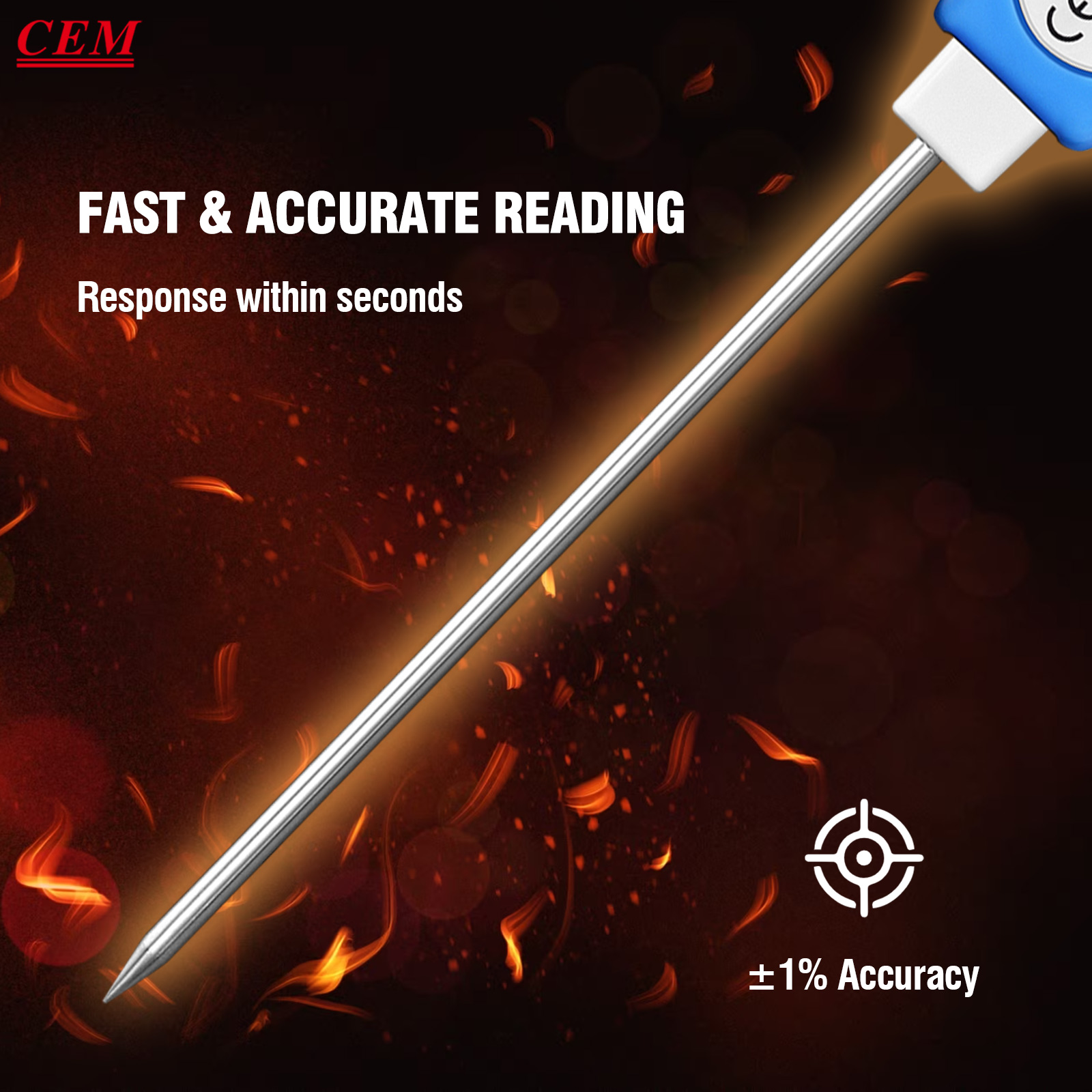 CEM Meat Thermometer Digital,  - Instant Read Thermometer 评论和价格