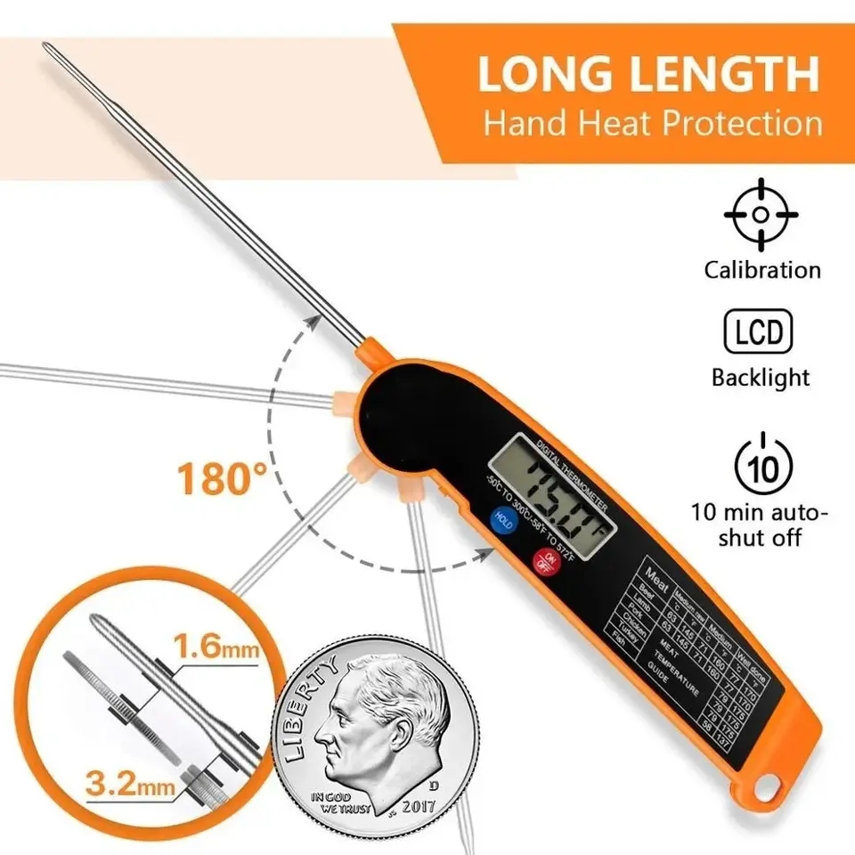 Waterproof Digital Kitchen Foo - Instant Read Thermometer 评论和价格