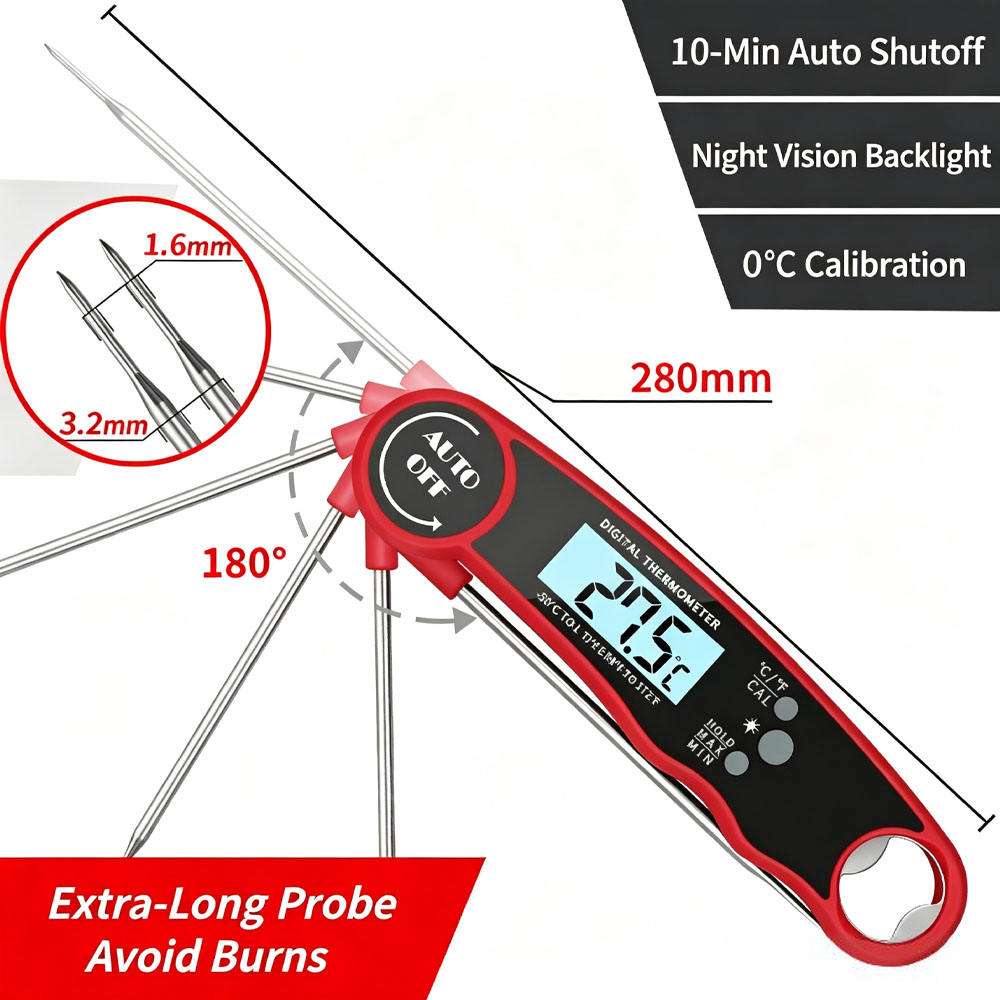 Meat Thermometer Digital – Ins - Kitchen Gadgets Air Fryer 评论和价格