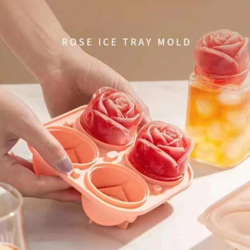 3d rose silicone ice molds 4-h - Kitchen Gadgets Wholesale 评论和价格