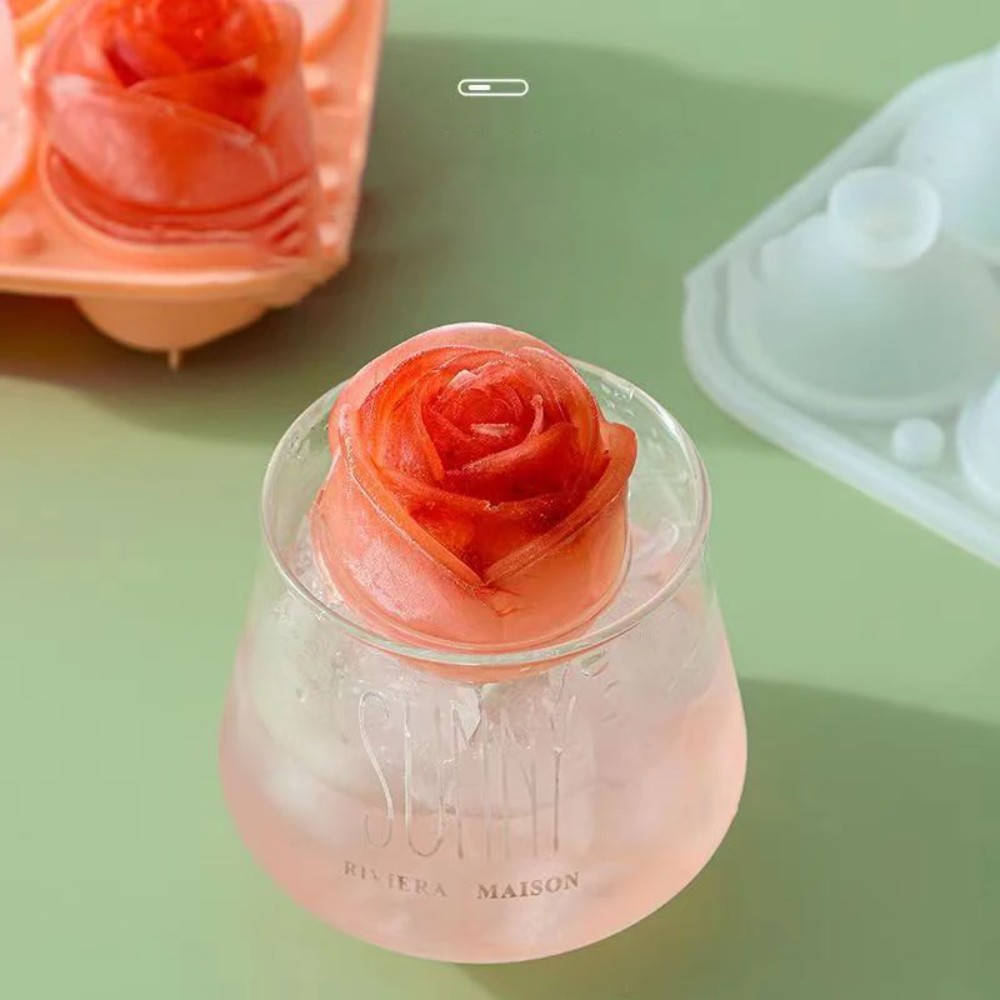 3d rose silicone ice molds 4-h - Kitchen Gadgets Wholesale 评论和价格