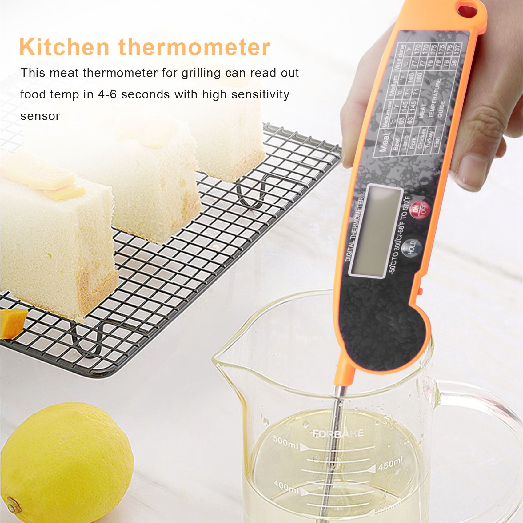Digital Instant Read Meat Ther - Instant Read Thermometer 评论和价格