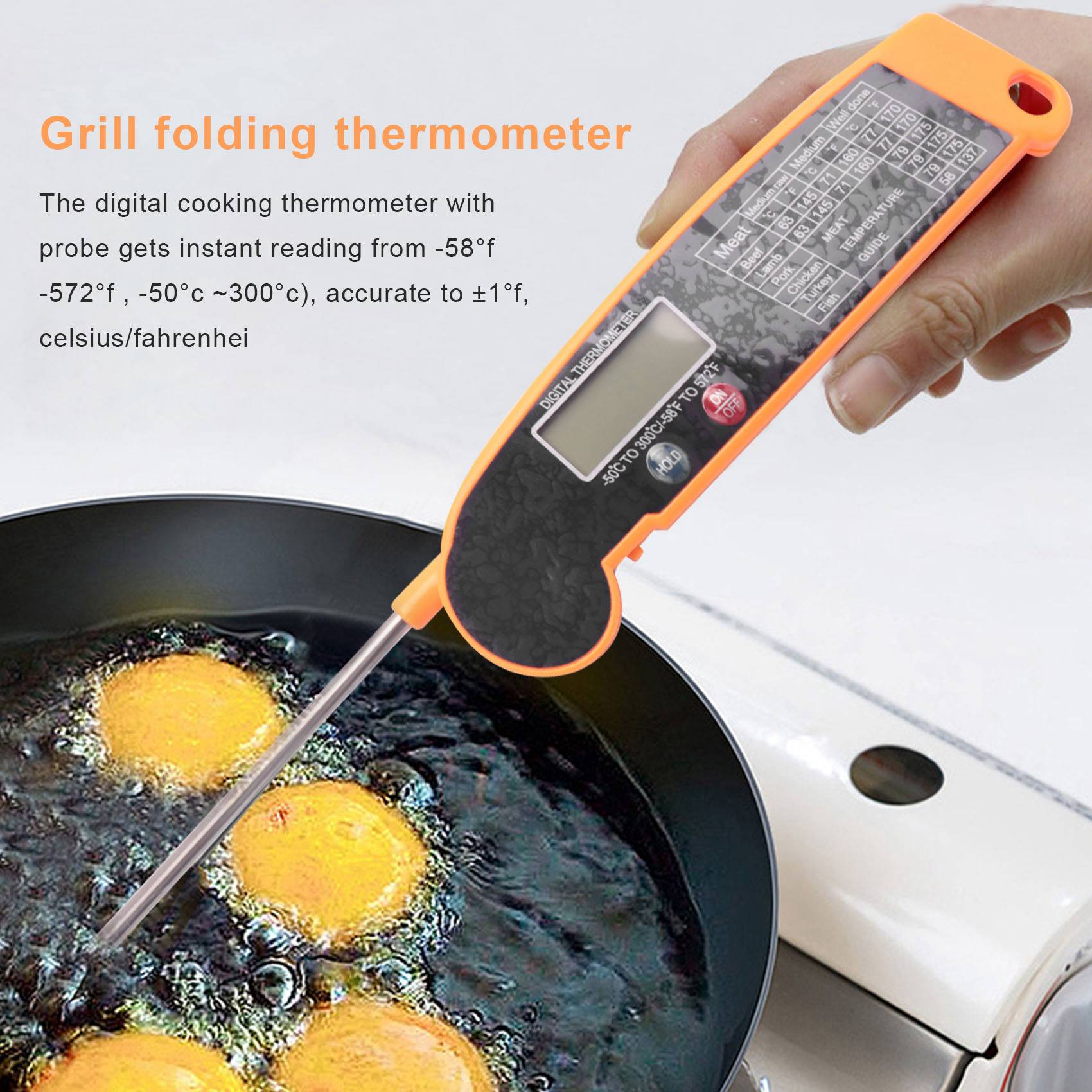 Digital Instant Read Meat Ther - Instant Read Thermometer 评论和价格