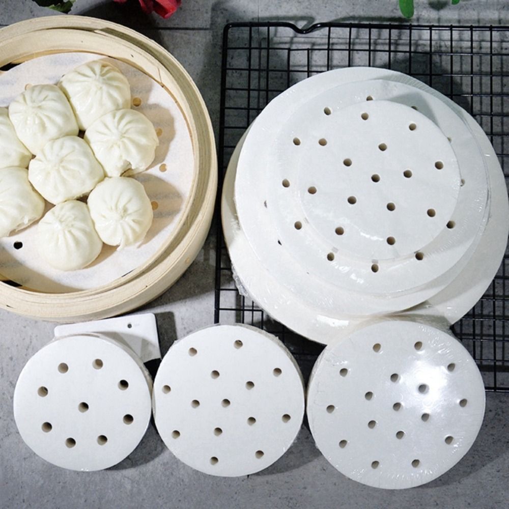 100Pcs Steamed Paper Steamed B - Kitchen Gadgets For Arthritic Hands 评论和价格