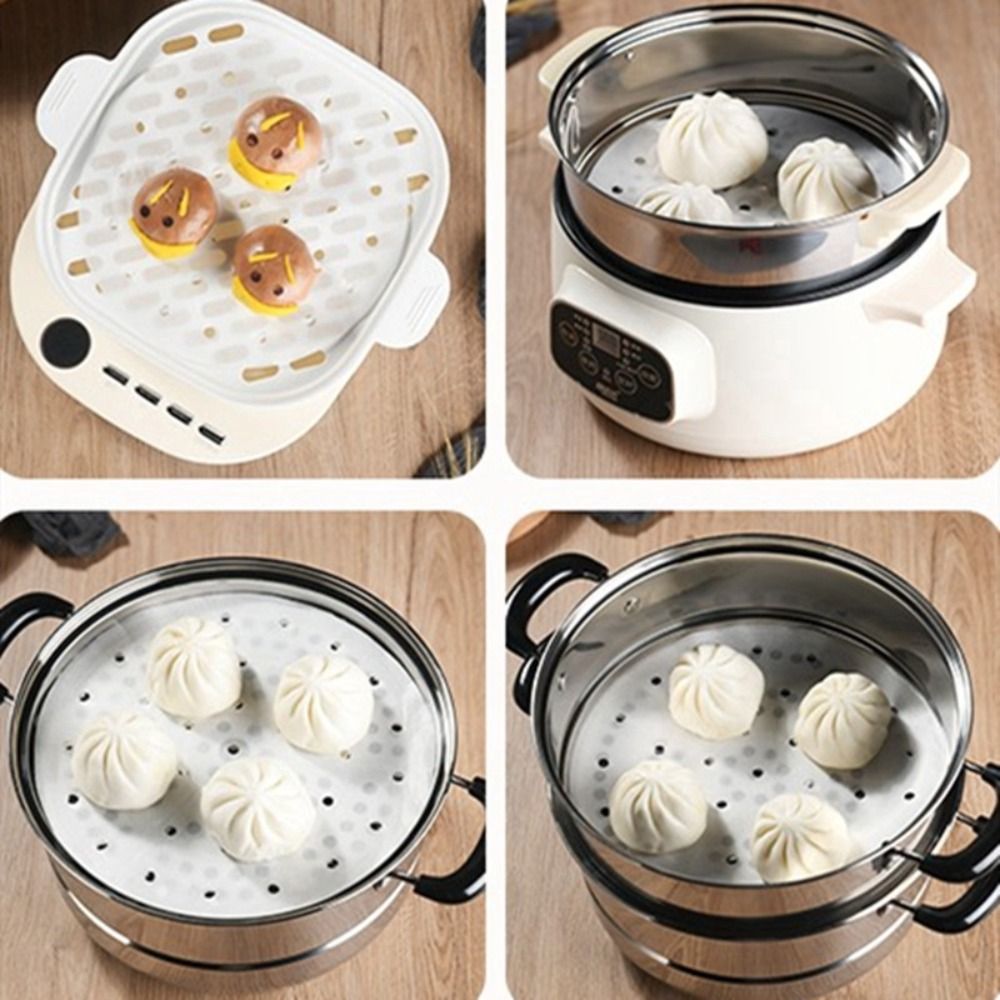 100Pcs Steamed Paper Steamed B - Kitchen Gadgets For Arthritic Hands 评论和价格
