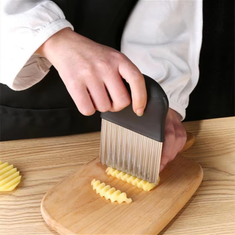Stainless Steel Potato Chip Sl - Kitchen Gadgets Vegetable Chopper 评论和价格